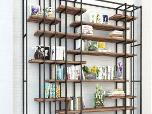 vintage shelves vs12 Model 3D