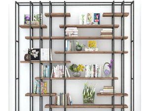 vintage shelves vs12 3D Model