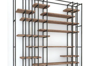 vintage shelves vs12 3D Model