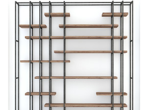 vintage shelves vs12 Model 3D