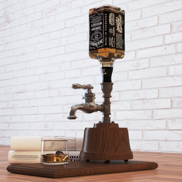liquor dispenser ld1 3Dモデル .c4d .max .obj .3ds .fbx .stl .blend 