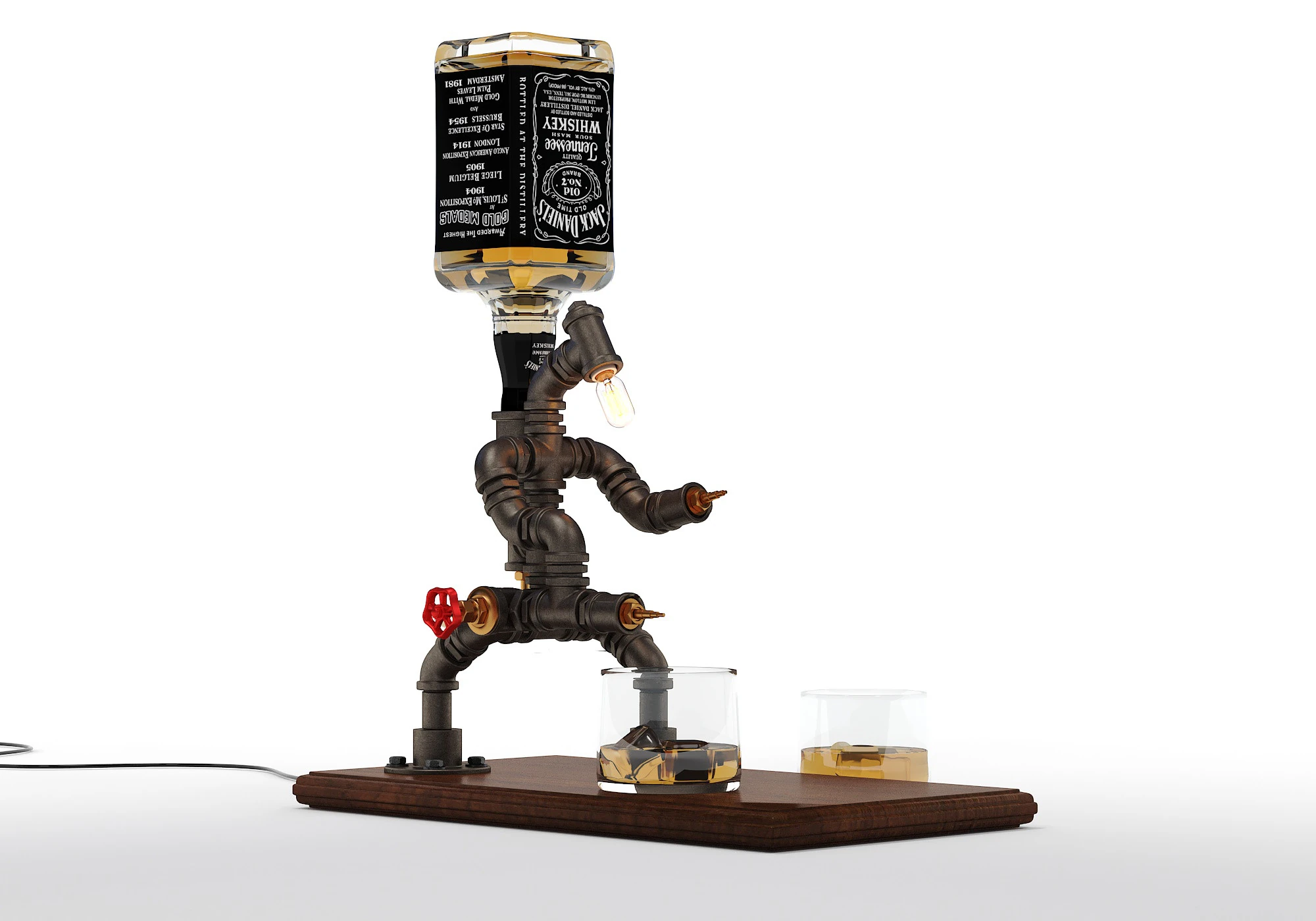 Liquor Dispenser LD02 3D Model .c4d .max .obj .3ds .fbx .stl .blend 