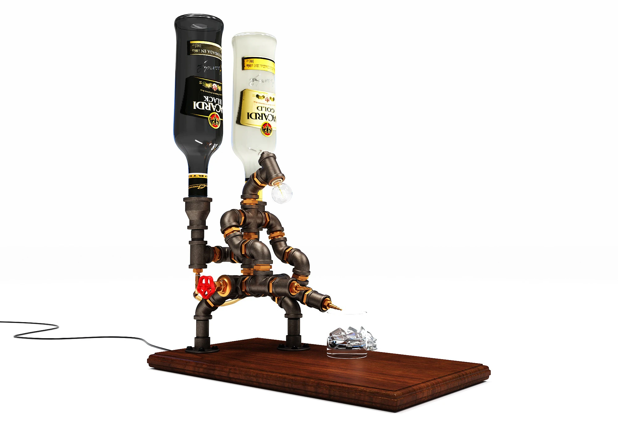 Liquor Dispenser LD4 3D Model .c4d .max .obj .3ds .fbx .stl .blend 