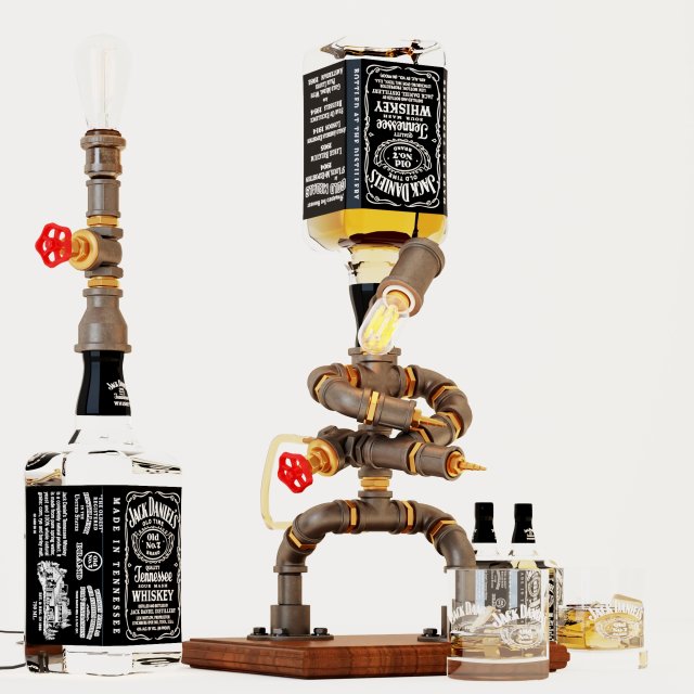 liquor dispenser ld5 Modello 3D .c4d .max .obj .3ds .fbx .stl .blend 