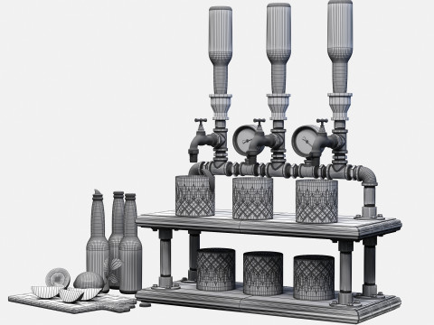 Liquor Dispenser LD07 3D Model