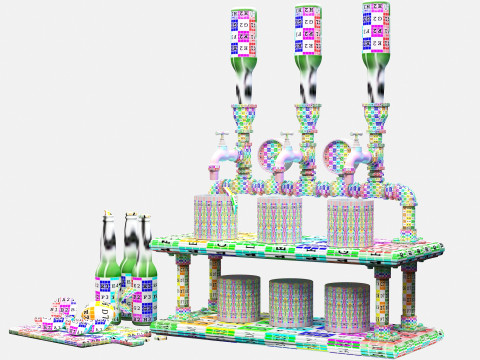Liquor Dispenser LD07 3D Model