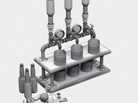 Liquor Dispenser LD07 3D Model