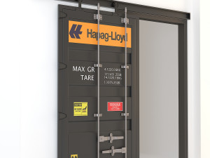 container sliding door cd1 3Dモデル