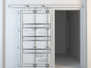 container sliding door cd1 3Dモデル