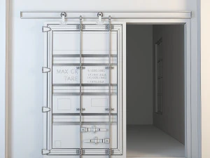 porta deslizante para cont&ecirc;iner cd1 Modelo 3D