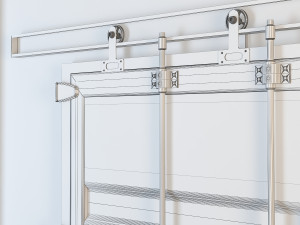container sliding door cd1 3Dモデル