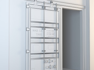 container sliding door cd1 3Dモデル