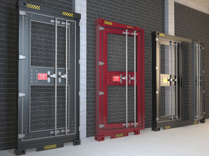container door cd3 Model 3D