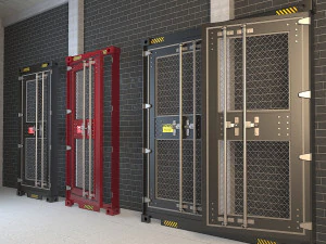 дверь контейнера cd3 3D Модель