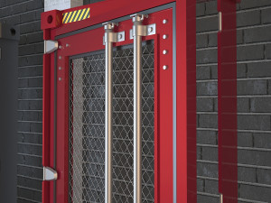 container door cd3 Model 3D