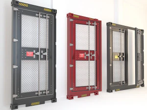 дверь контейнера cd3 3D Модель