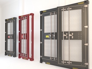 container door cd3 Model 3D