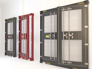 дверь контейнера cd3 3D Модель