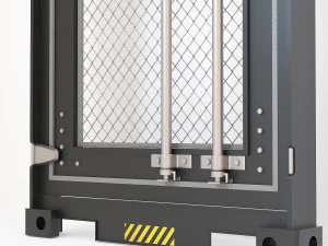 дверь контейнера cd3 3D Модель
