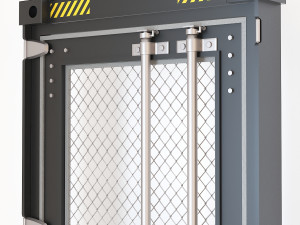 container door cd3 Model 3D