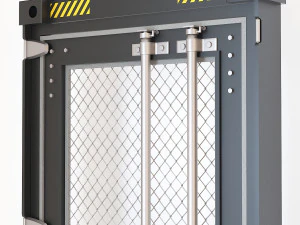 дверь контейнера cd3 3D Модель