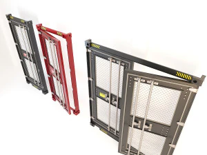 дверь контейнера cd3 3D Модель