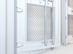 дверь контейнера cd3 3D Модель