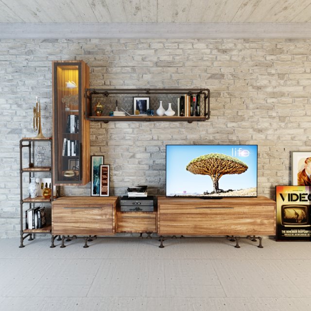 tvs cabinet tc2 Modelo 3D .c4d .max .obj .3ds .fbx .stl .blend 