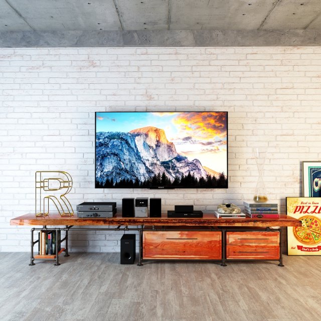 tvs cabinet tc4 3D Model .c4d .max .obj .3ds .fbx .stl .blend 