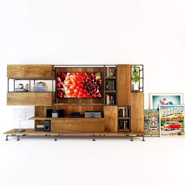 tvs cabinet tc5 3D Model .c4d .max .obj .3ds .fbx .stl .blend 