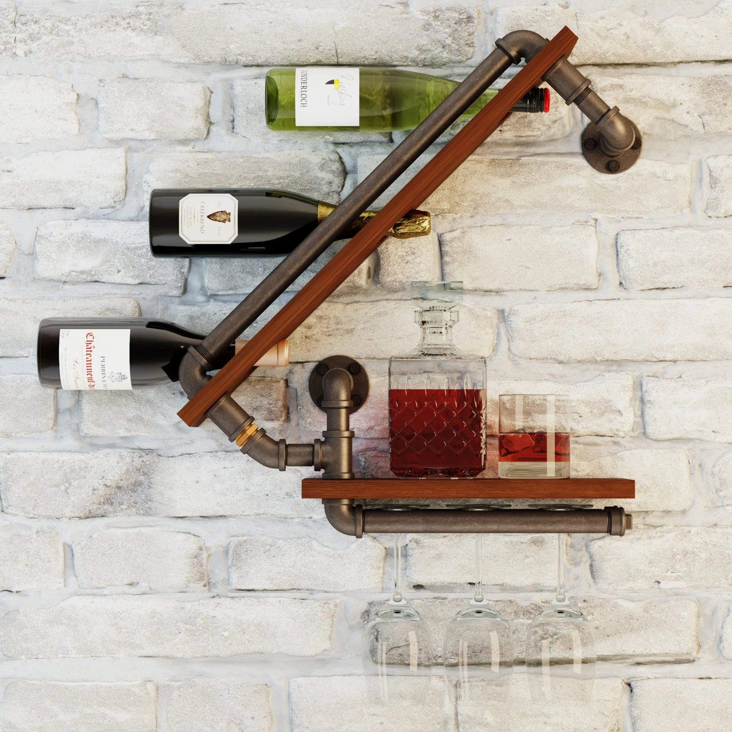 wine rack wr1 3D Model .c4d .max .obj .3ds .fbx .stl .blend