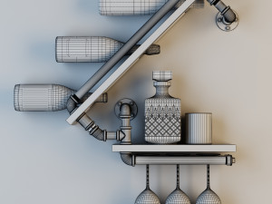 wine rack wr1 3D Model