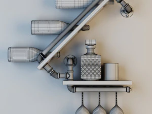 wine rack wr1 3D Model