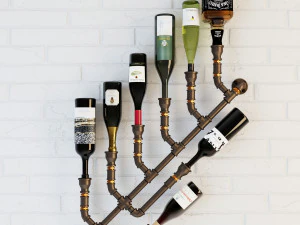 वाइन रैक wr2 3D मॉडल