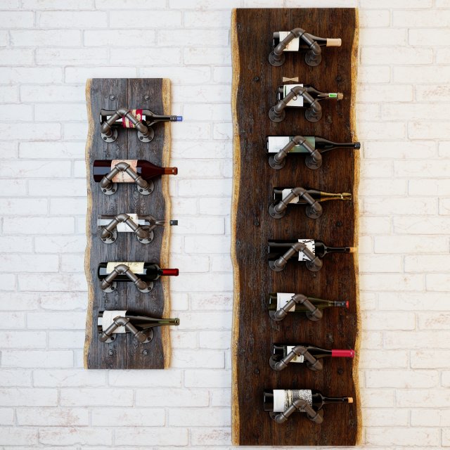 wine rack wr3 3D Model .c4d .max .obj .3ds .fbx .stl .blend 