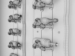 wine rack wr3 3D Model