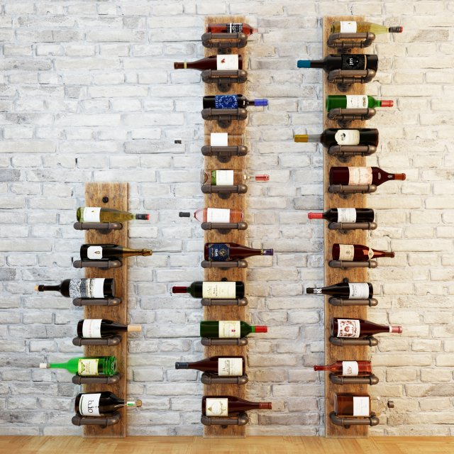 wine rack wr5 3D 모델 .c4d .max .obj .3ds .fbx .stl .blend 