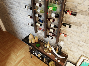 wine rack wr7 Model 3D