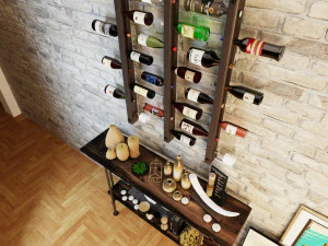 wine rack wr7 3D Model