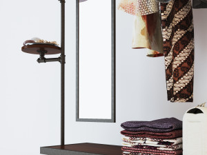 Hall tree and Clothing Rack CR06 Modello 3D