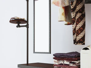 Hall tree and Clothing Rack CR06 3D Model