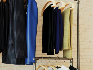 Hall tree and Clothing Rack CR10 3D Model