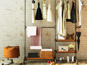 Hall tree and Clothing Rack CR11 3D Model