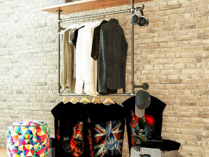 Hall tree and Clothing Rack CR12 3D Model