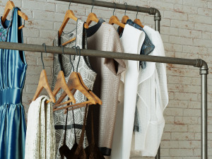 Hall tree and Clothing Rack CR13 Modelo 3D