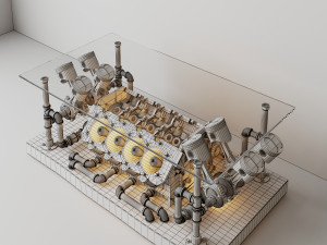 Coffee Table CT11 3D Model