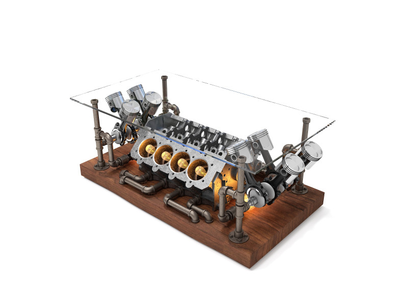 Журнальный столик CT11 3D Модель .c4d .max .obj .3ds .fbx .stl .blend