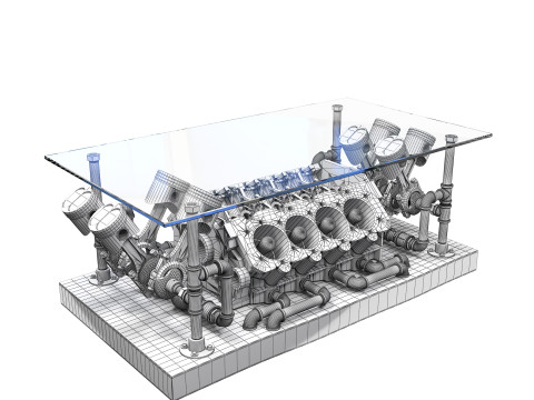 Журнальный столик CT11 3D Модель