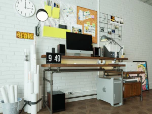 Workplace WP1 3D Model