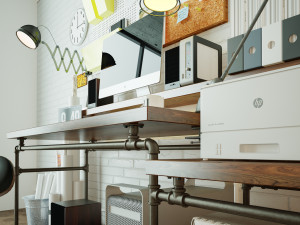 Workplace WP1 3D Модель